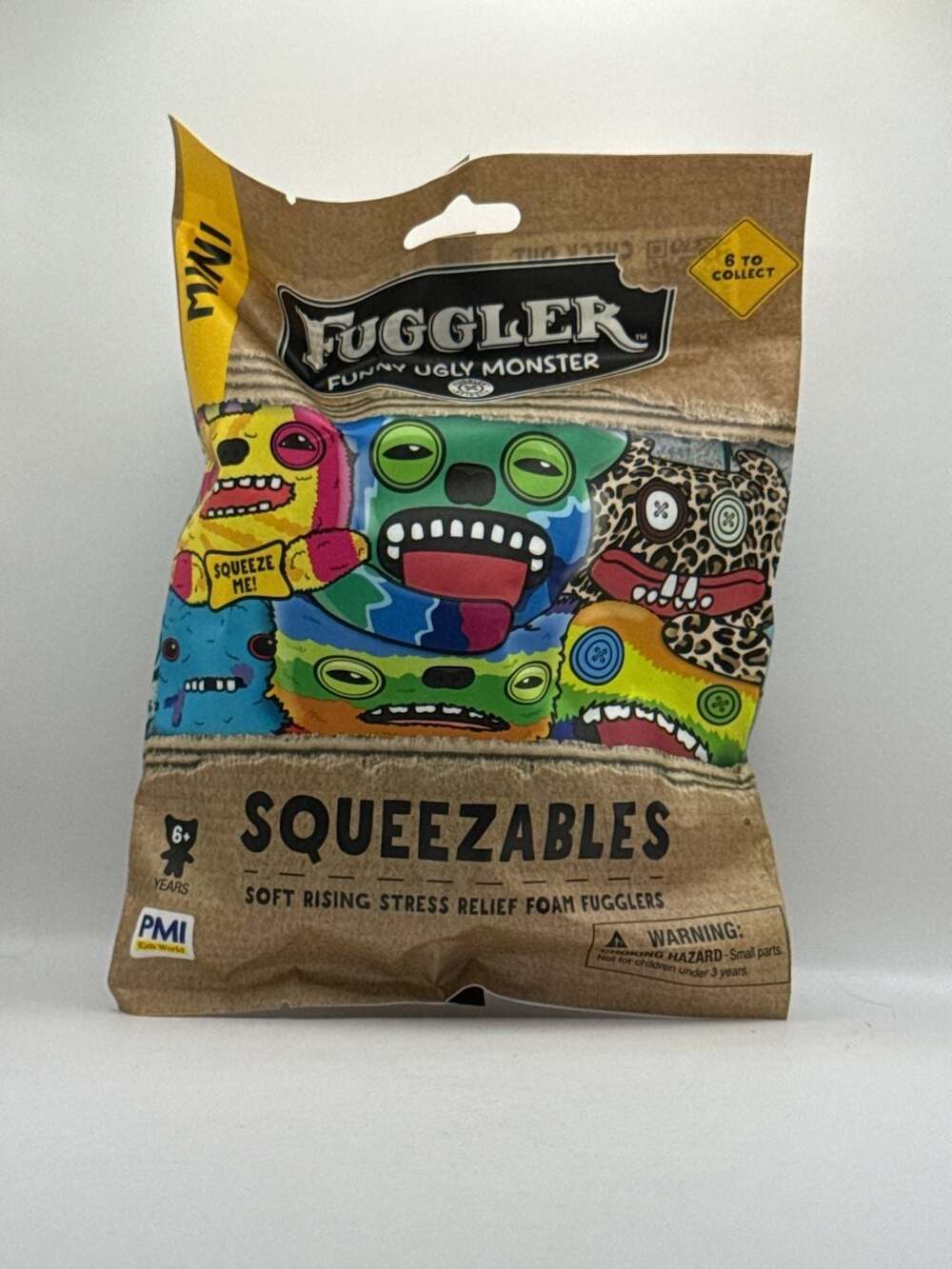 Fuggler Squeezables Soft Rising Stress Relief Foam Blind Bag